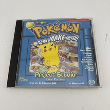 Pokemon Project Studio Blue Version PC 1999 The Learning Company CD in case picture
