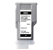 PFI-206 Matte Black Ink Cartridge for Canon IPF 6400s 6400se 6400 6450 PFI206MBK picture