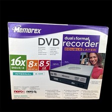 Memorex Dual Format DVD Recorder Double Layer MRX-500N 16x DVR+R/-R New Open Box picture