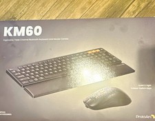 ProtoArc KM60 Wireless Bluetooth Keyboard Mouse Combo Black Quiet Keys picture