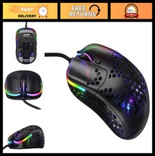 Ultra-Light Wired Gaming Mouse, Pixart 3389 Sensor, Unique Shape, RGB Lighting picture
