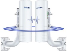 AdaLov CPE361 Outdoor WiFi Bridge 2Pack 5KM Range 14dBi Antenna Dual 1Gbps Ports picture