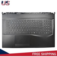 New For MSI GE75 Palmrest Keyboard Full Color Backlit 3077E2C213Y US picture