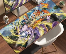 Mewtwo vs Charizard Energy Battle Pokemon Extended Gaming mousepad Mouse Pad TCG picture