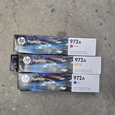 3PK Genuine HP 972A Color Inks PageWide 577z 477dn 552dw 577dw 452dw picture