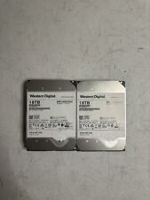 LOT OF 2 For Parts Western Digital 18TB 3.5