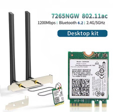 WiFi Adapter 7265NGW 1200Mbps Bluetooth 4.2 M.2 Desktop Kit2.4G 5G for PC Laptop picture