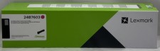 GENUINE LEXMARK 24B7603 ONE MAGENTA RETURN PROGRAM TONER CARTRIDGE picture