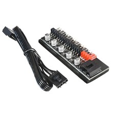 Fan Controller FAN HUB SATA 5 Way Powered Fan Splitter 4 Pin PWM Cooler Speed picture