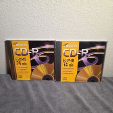 2 Memorex CD-R 650MB 74min Recordable Compact Discs  Sealed New picture