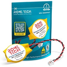 Rome Tech CR2032 CMOS Battery for Dell Precision Vostro Studio Laptops 1 Pack picture
