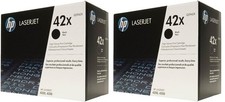NEW Genuine Factory Sealed HP 42X Toner Cartridges Q5942X in the Black Boxes picture