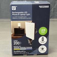 Utilitech Rechargeable Clip-on LED Light for Phone Tablet or Laptop Cooking NIB picture