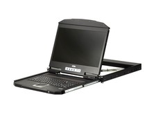 Aten CL3700NW 1U Ultra Short Depth Single Rail WideScreen LCD Console (USB/HDMI) picture