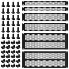 Moxweyeni 6 Pcs 1 U, 2 U, 4 U Blank Panel Metal Rack picture