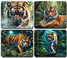 TIGER in the Jungle ~ PC Mouse Pad / Mousepad ~ Big Wild Cat Lovers Great Gift picture