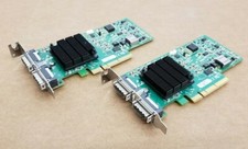 LOT OF 2 - Mellanox ConnectX 20Gb/s Dual Port PCIe HCA Card - MHGH28-XSC MHGH28 picture