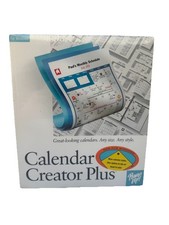 Calendar Creator Plus for Windows Power Up Software Vintage 30201-B NEW SEALED picture