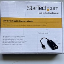 NEW Open  Box StarTech USB21000S2 USB 2.0 to Gigabit Ethernet Adapter picture