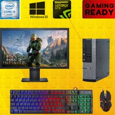 Dell i5 Gaming Desktop PC Computer SSD Nvidia GT730 Win 10 8GB bundle picture