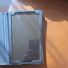 Black Folding Folio Tablet Case Cover - Synthetic Leather Folding Folio Case picture