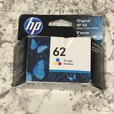 Hp 62 Tri Color Ink Cartridge New In Box Exp 01/2020 picture