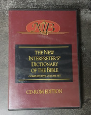 NEW INTERPRETER'S DICTIONARY OF THE BIBLE Complete 5 Vol Set CD-ROM USED picture
