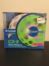 Fujifilm CD-r 80 Min 700 MB Glow Disc Glow In The Dark 10 Pack  picture