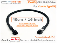 ⚡️16AWG CPU 8-Pin Cable for Corsair SF Series Old SF600 SF750-📏40cm / 16 inch picture