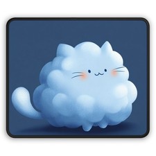 Fluffy Cloud Cat Gaming Mouse Pad | Cute Kawaii Cloud Kitty picture