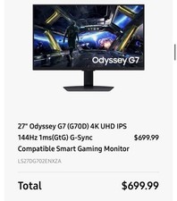 Samsung Odyssey G7 4K Monitor (PS5/Xbox Series X) picture