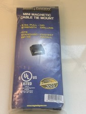 Mag Daddy Mini Magnetic Cable Tie Mount Black 5lbs Pull Strength 100 Pack 62455 picture