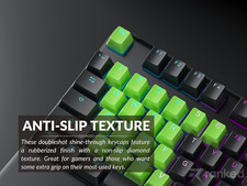Rubber Keycap Set | Double Shot Translucent | OEM Profile for Mechanical Gami... picture