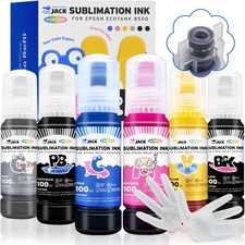 600ML Sublimation Ink 6x100ML for ET-8550 ET-8500 Wide-Format Heat Press picture