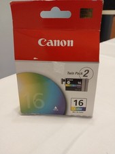 CANON BCI-16 Twin Pack Color 16 Ink Cartridges Brand New Sealed picture