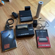 Vintage Sinclair ZX81 Computer, Sinclair 2040, Power Supply, Sinclair 1016 picture