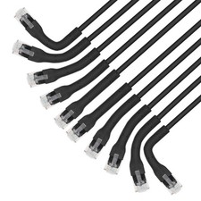 Intellinet 745161 1 Ft Cat-6 U/UTP Slim Patch Cable 10 Pack Black picture