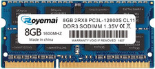 DDR3 1600Mhz 8GB PC3L-12800S DDR3L 12800 Sodimm, Royemai 2Rx8 1.35V / 1.5V CL11 picture
