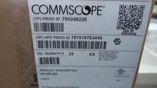 COMMSCOPE UNJ10G-262 CAT6A JACK RJ45, Unshielded, T568A/B White Lot of(25) picture