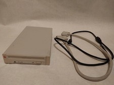 Apple AppleCD 300 External SCSI CD Drive M3023 w/ a some cords, untested, read picture