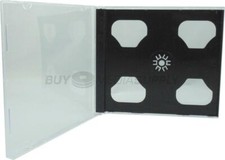 10.4mm Standard Black Double 2 Discs CD Jewel Case Lot picture