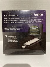 NEW Belkin N750 DB/N900 DB High-Performance Dual-Band WiFi USB Adapter SEALED picture