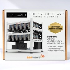 AAAwave The Sluice V2 12GPU Open Frame Mining Rig Frame Chassis picture