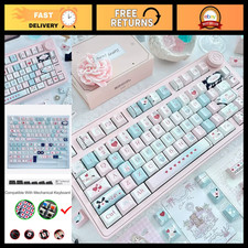 Custom Cute Love Keycaps Set - 134 Cherry Profile PBT Double Shot for Gaming Key picture