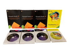 LOT OF(3) Pinnacle Studio 25 Video Editing/Screen Recording & Corel PSP2022EFMBA picture