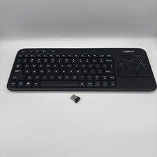 Logitech Black K400r Wireless Slim Keyboard Touchpad & USB Unifying Receiver picture
