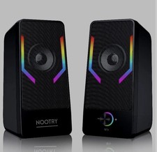 NOOTRY Gaming Speakers PC Surround Sound System  Bass USB Desktop Computer RGB  picture