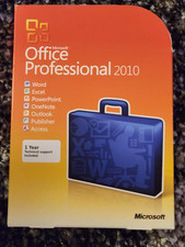 Microsoft Office 2010 Professional For 7 PCs Full Retail NEW SEALED Box Version picture