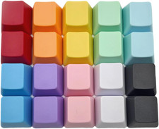 OEM Profile Blank Keycaps PBT Rainbow Mixed Colors 1U R4 Keycap for MX switches picture