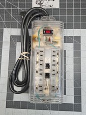 Rare Belkin 8 Outlet SurgeMaster II 2 Protector CLEAR Transparent F5C695TEL picture